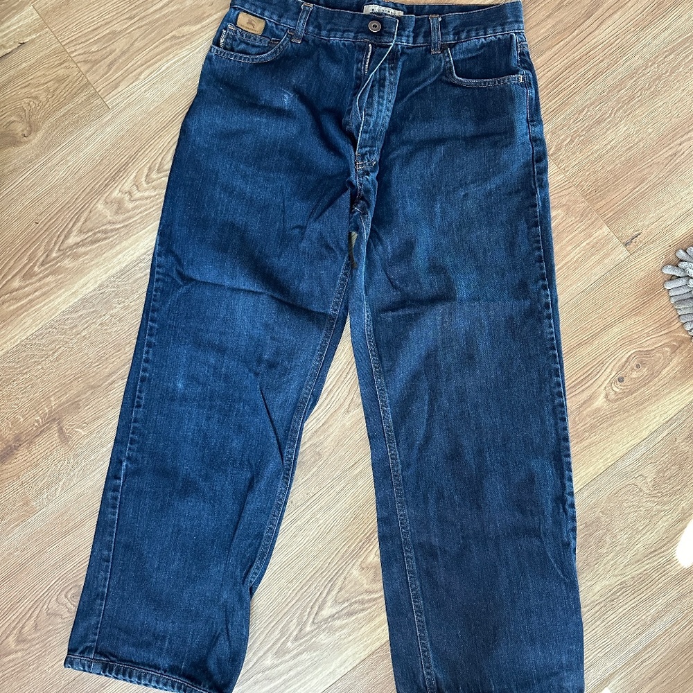 Vintage EUC Burberry Men's Blue Jeans Size 32R